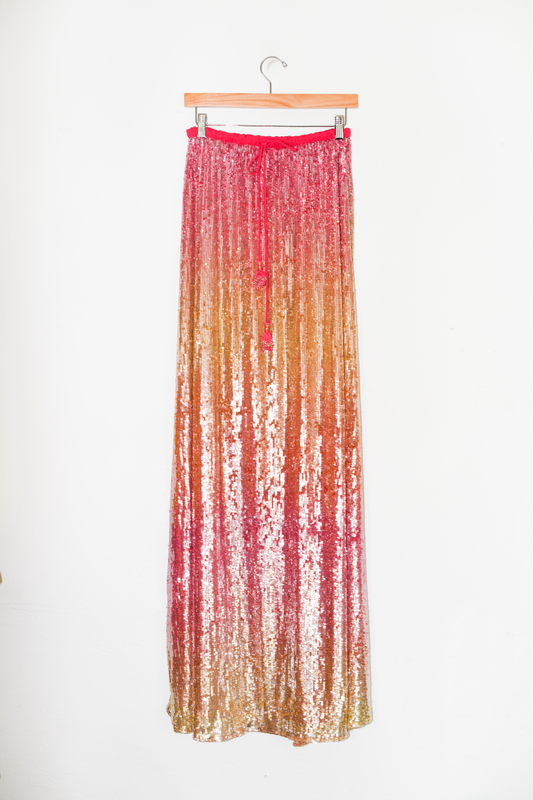 Strapless Maxi Dress | Sequin
