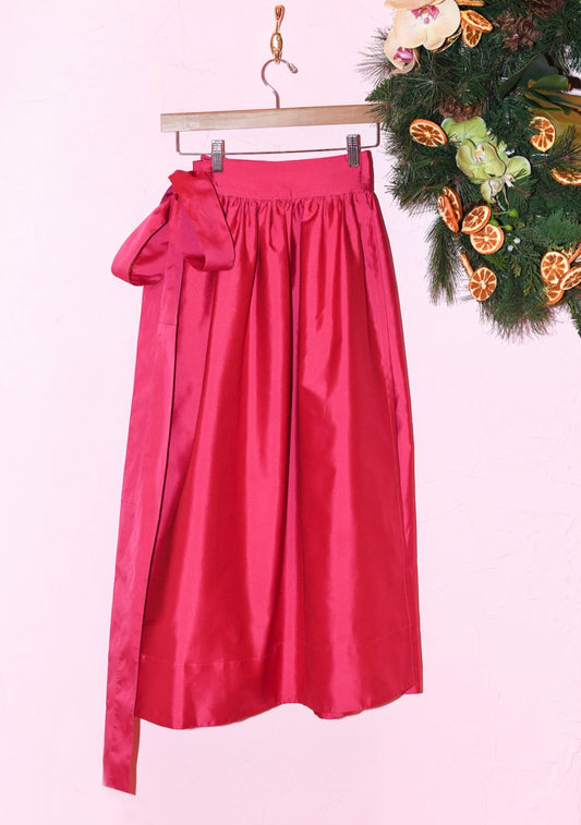 Adjustable Midi Ball Skirt | Taffeta