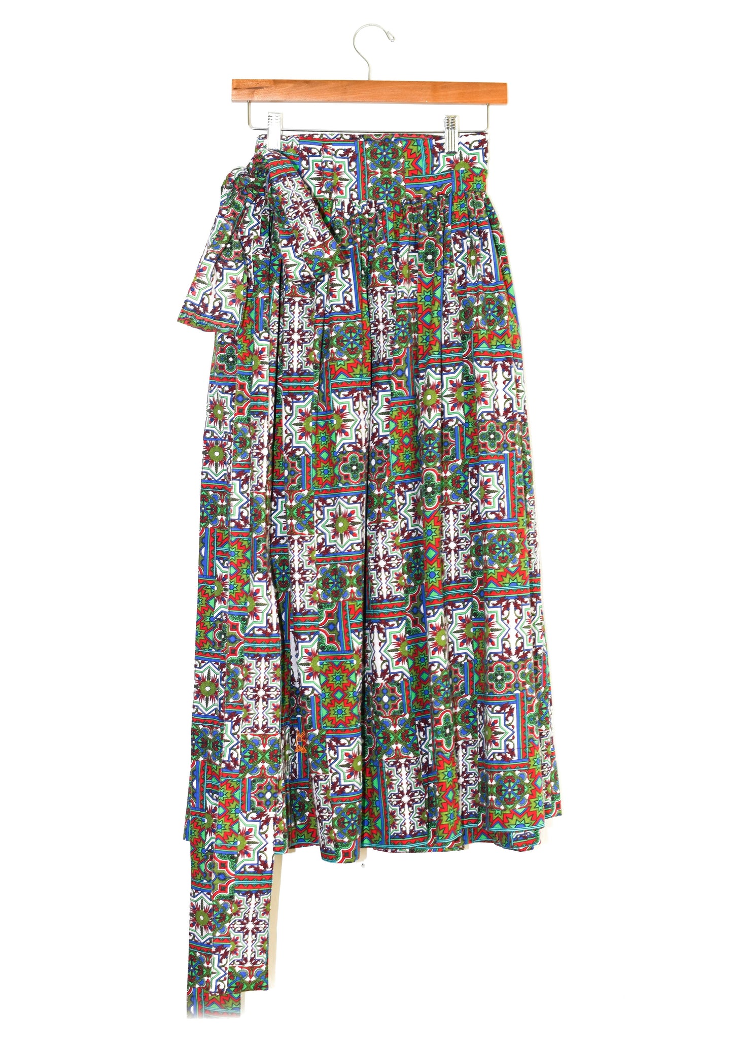 Adjustable Midi Ball Skirt | Cotton Poplin