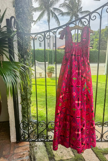 Convertible Maxi Dress | Silk Dupioni Coniglio Palm Beach