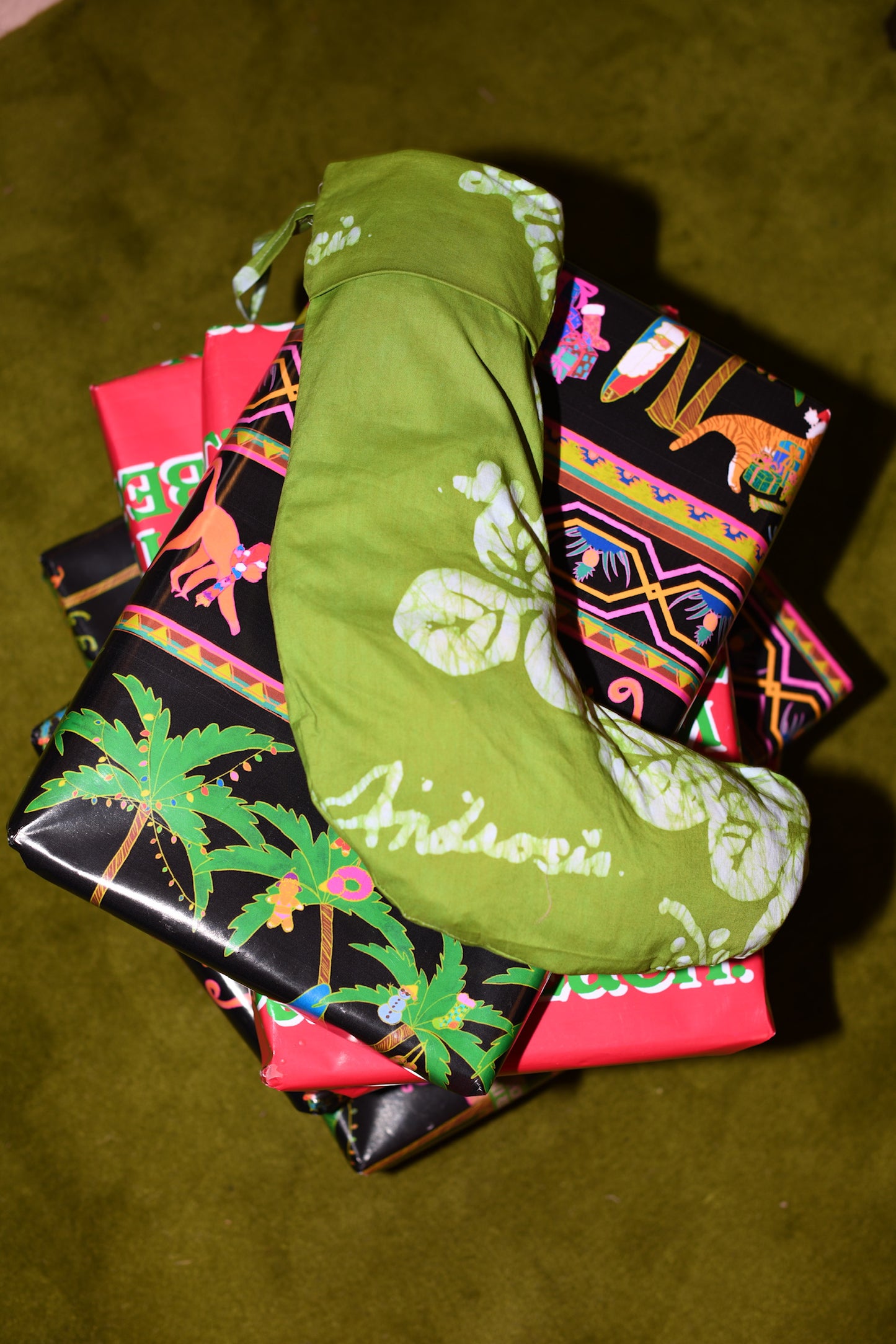 Androsia Stocking in Fern