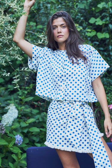 Lulu Mini Wrap Skirt | Cotton Linen
