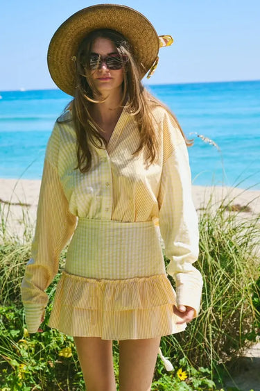 Classic Button Down | Cotton Yarn Dye Coniglio Palm Beach