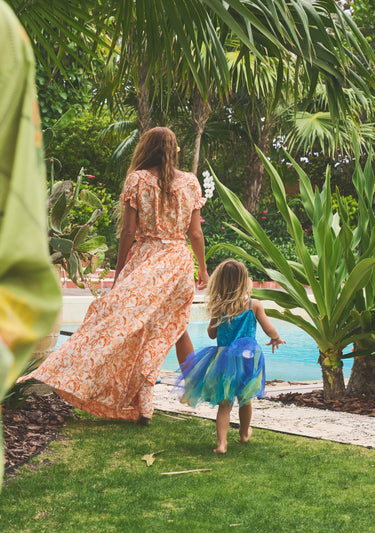 Atlantic Maxi Ball Skirt | Silk Dupioni Coniglio Palm Beach