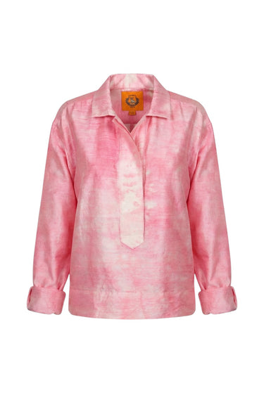 Hand Dye Mirasol Top | Silk Dupioni