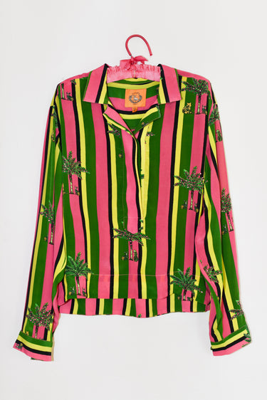 Mirasol Crop Top | Silk Crepe de Chine Coniglio Palm Beach
