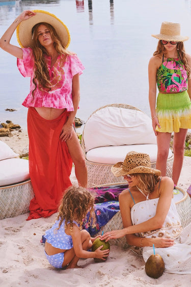 Manalapan Top | Cotton Cambric Coniglio Palm Beach