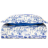 King Duvet + Sham Set | Cotton Percale Coniglio Palm Beach