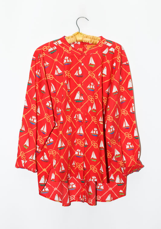 Open Back Modern Layering Top | Cotton Poplin