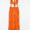 Adjustable Halter Maxi | Crinkle Cotton Coniglio Palm Beach