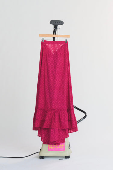 Cinch Back Maxi | Cotton Jacquard