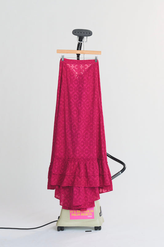 Cinch Back Maxi | Cotton Jacquard