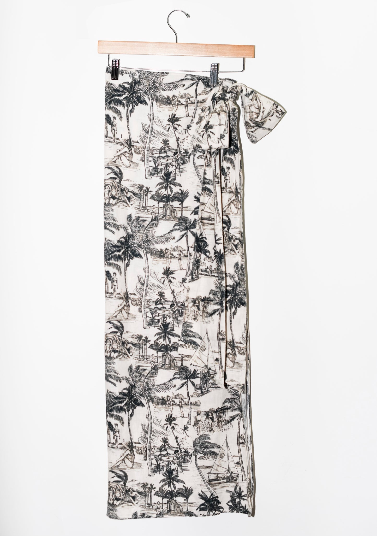 Midi Wrap Skirt | Cotton Linen