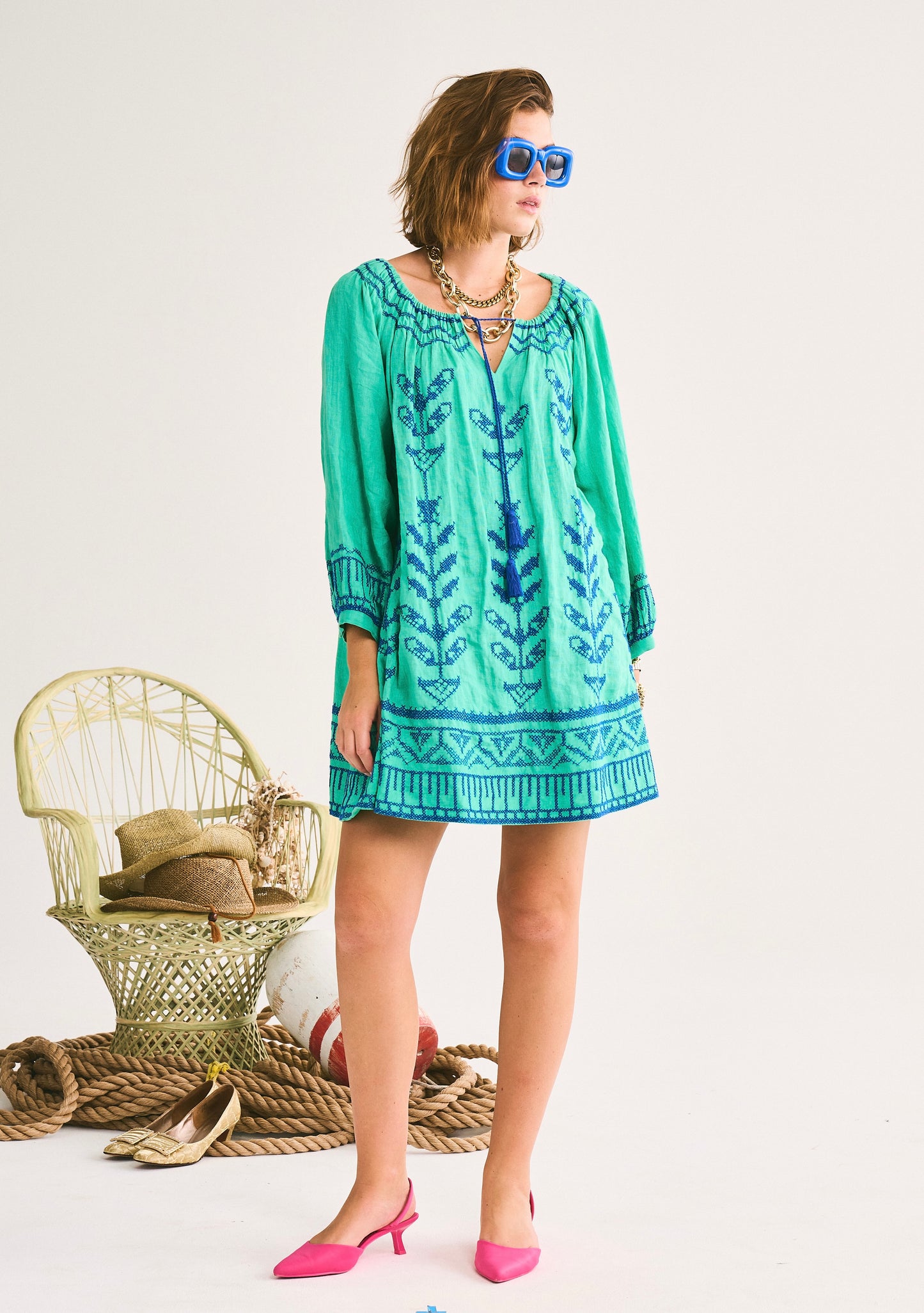 Delray Mini Dress | Linen