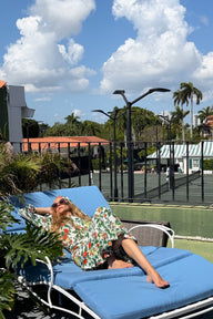 Ruffle Power Pareo™  | Cotton Gauze Coniglio Palm Beach