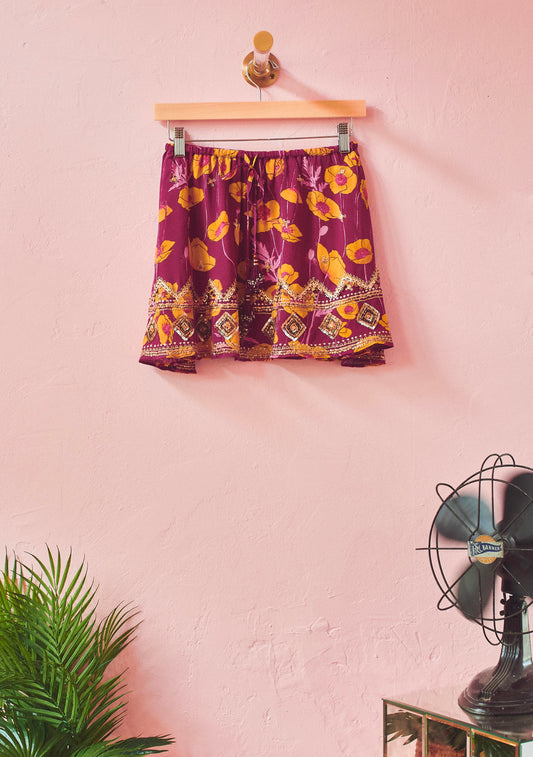 Swing Micro Mini Skirt | Silk