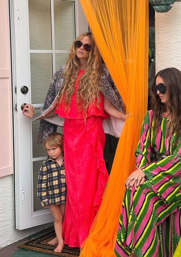 Ruffle Power Pareo™  | Silk Dupioni