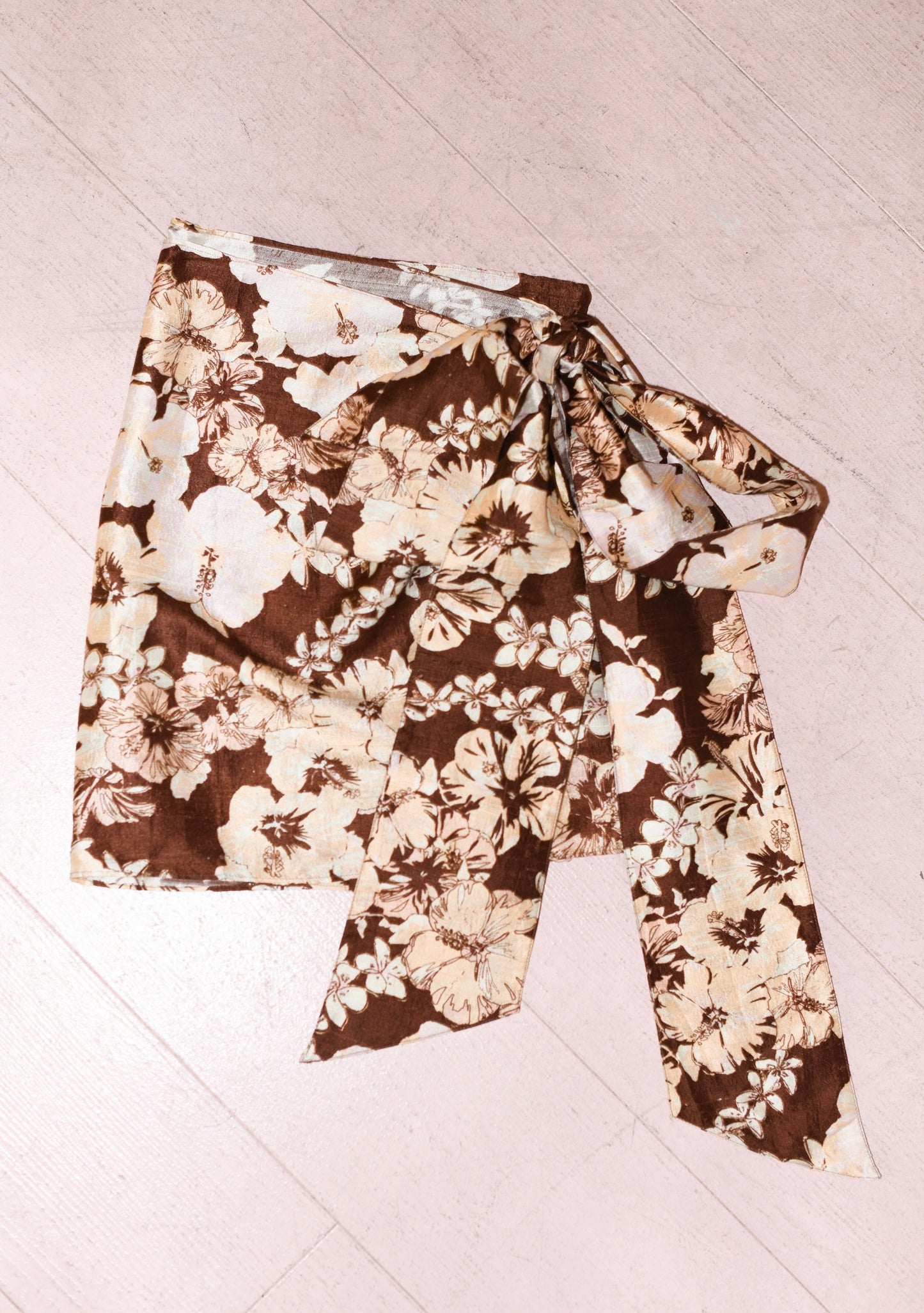 Mini Wrap Skirt | Silk Dupioni