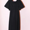 Smocked Neck Flutter Sleeve Midi Dress | Cotton Poplin Coniglio Palm Beach