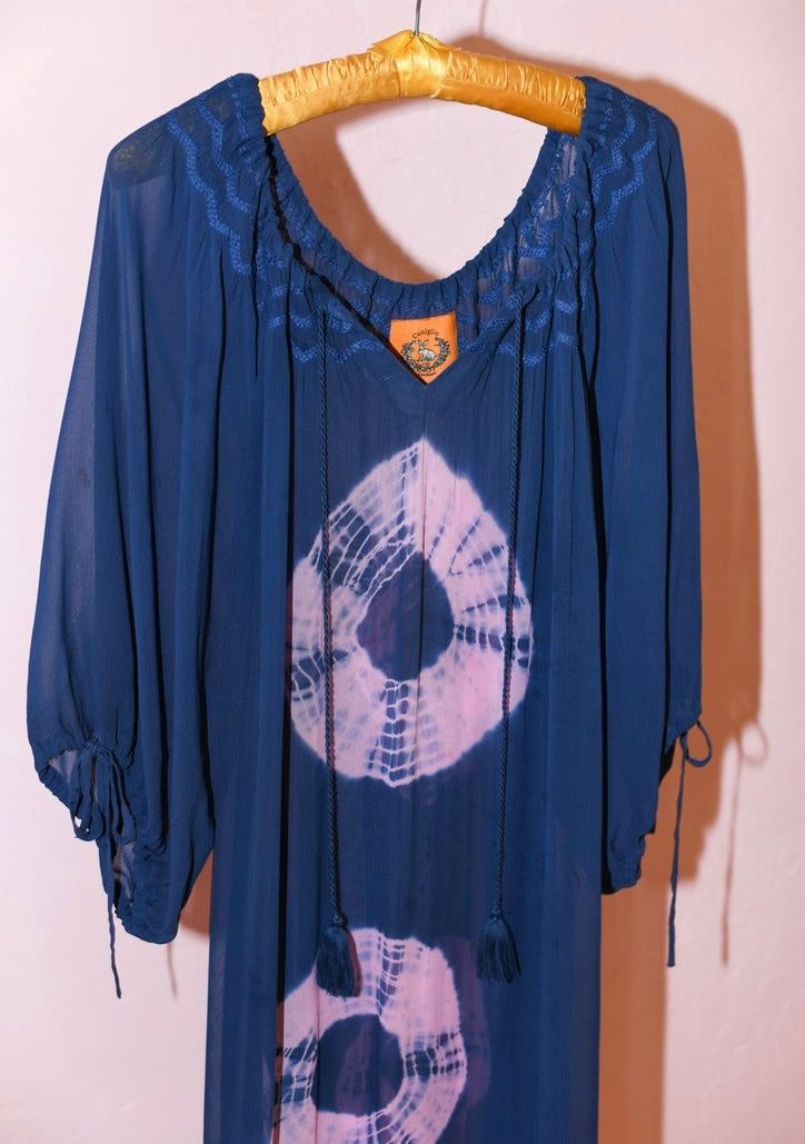 Short Sleeve Delray Maxi Dress | Viscose Georgette
