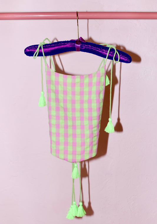 Reed Tie Top | Gingham
