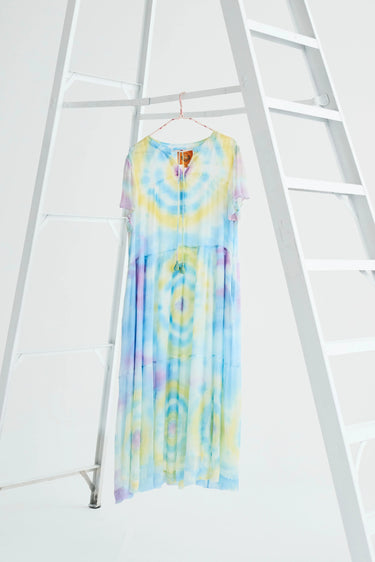 Tiered Midi Dress | Viscose Chiffon Coniglio Palm Beach