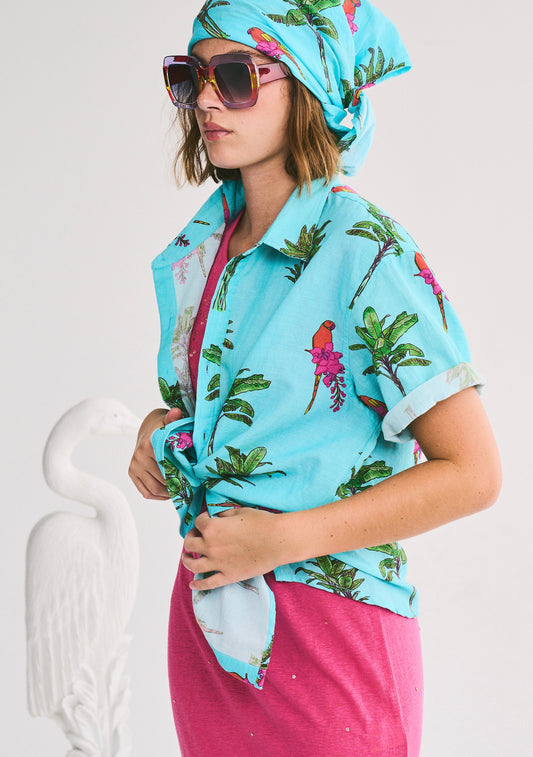 Mens Classic Short Sleeve Button Down | Linen