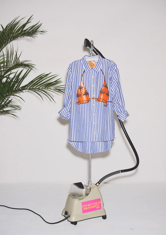 Business Casual | Classic Button Down with Screenprinting