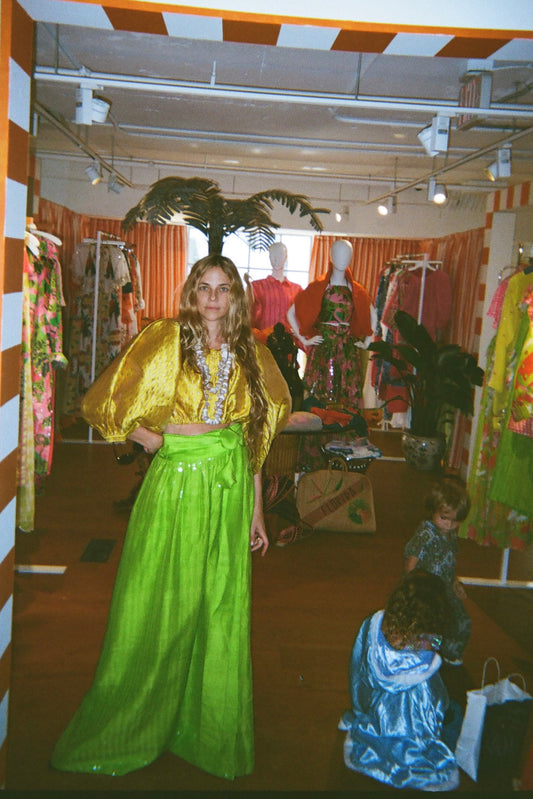 Atlantic Maxi Ball Skirt | Silk Dupioni