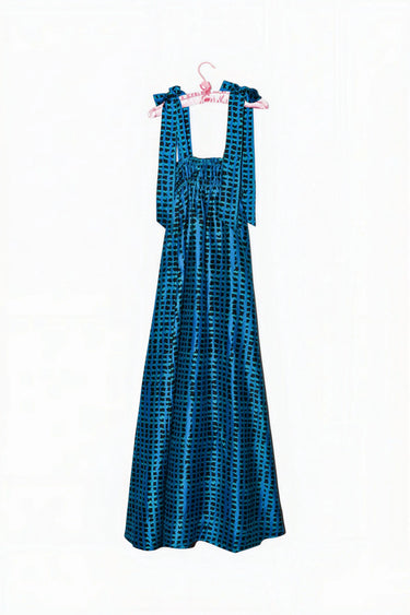 Convertible Maxi Dress | Silk Dupioni Coniglio Palm Beach