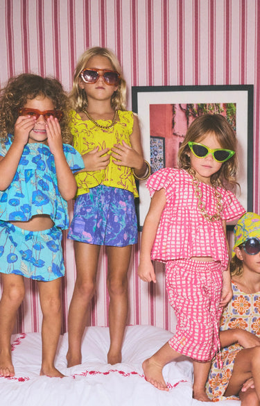 Kids Remy Mini Skirt | Cotton Cambric Coniglio Palm Beach