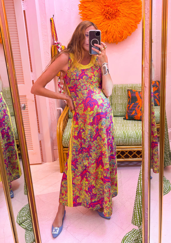 Palmo Midi Dress | Seersucker