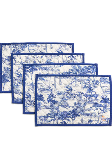 Quilted Reversible Placemat | Cotton + Terry Coniglio Palm Beach
