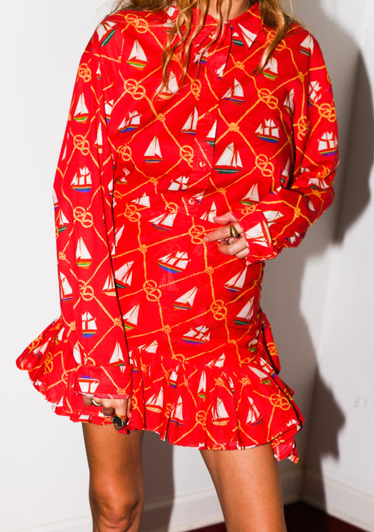 Mini Ruffle Power Pareo | Cotton Gauze