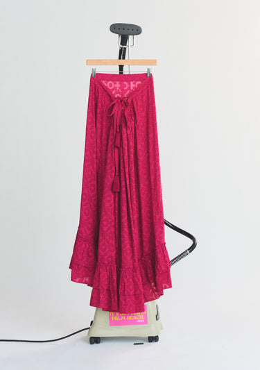 Cinch Back Maxi | Cotton Jacquard