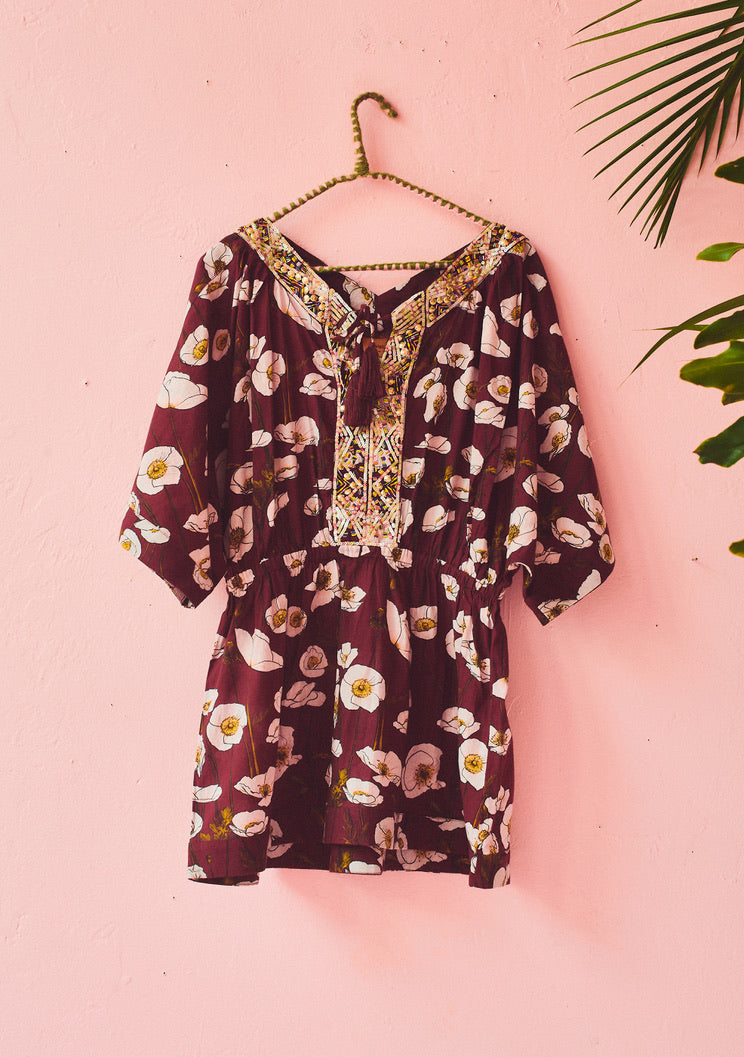 Lita Beaded Tunic | Cotton