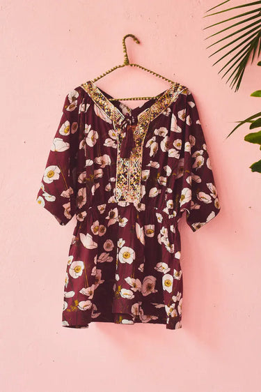 Lita Beaded Tunic | Cotton Coniglio Palm Beach