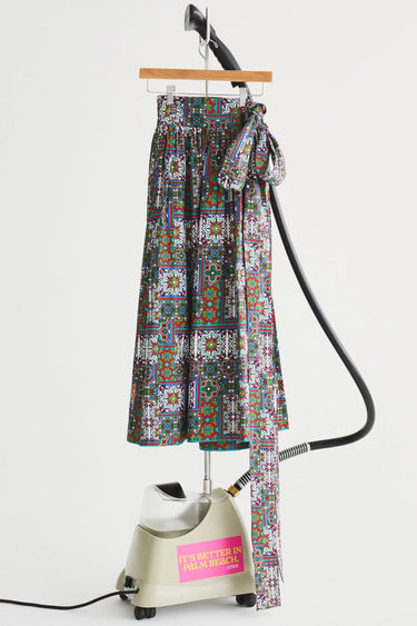 Adjustable Midi Ball Skirt | Cotton Poplin Coniglio Palm Beach