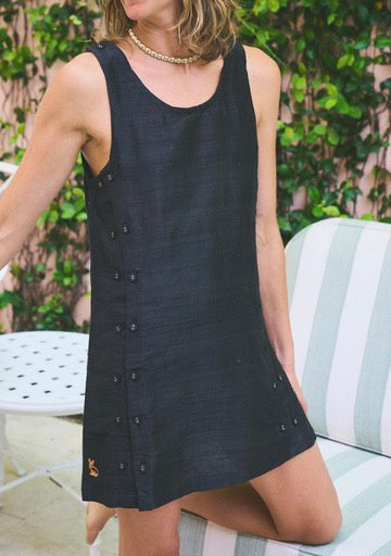 Palmo Mini Dress | Silk Dupioni