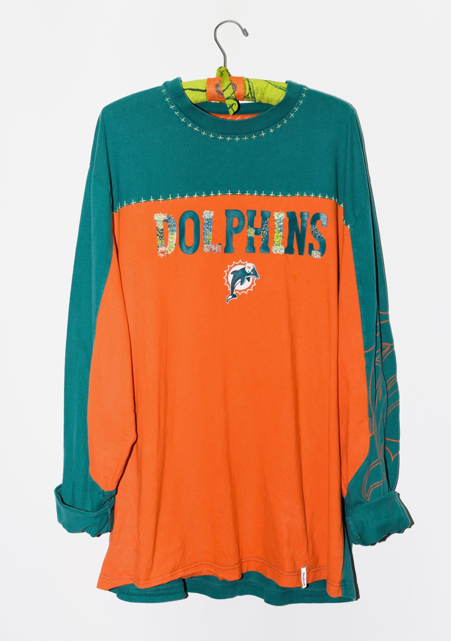 Dolphins Oversized Long Pullover