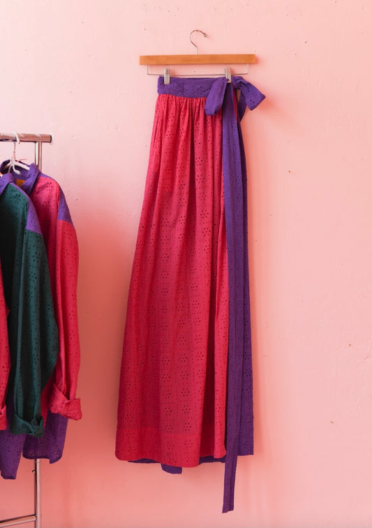 Adjustable Maxi Ball Skirt | Eyelet