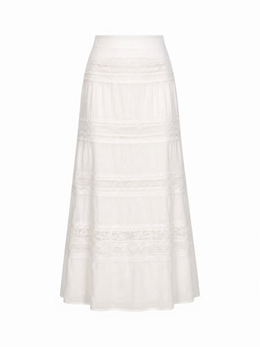 Monroe Adjustable Bustle Maxi Skirt | Cotton Voile