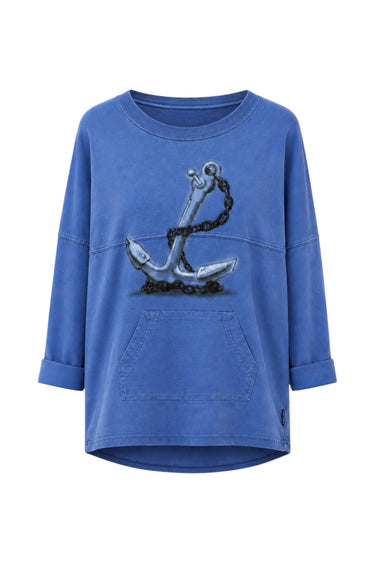 Anchors Away Crewneck | Cotton Airbrush
