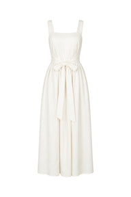 Pinafore Maxi Dress | Silk Dupioni