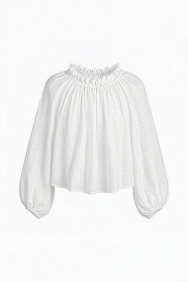 Worth Crop Top | Cotton Eyelet