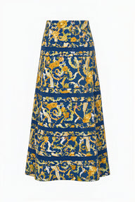 Monroe Adjustable Bustle Maxi Skirt | Cotton Voile