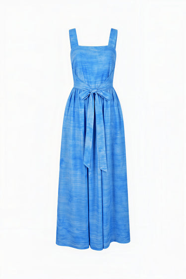 Pinafore Maxi Dress | Silk Dupioni