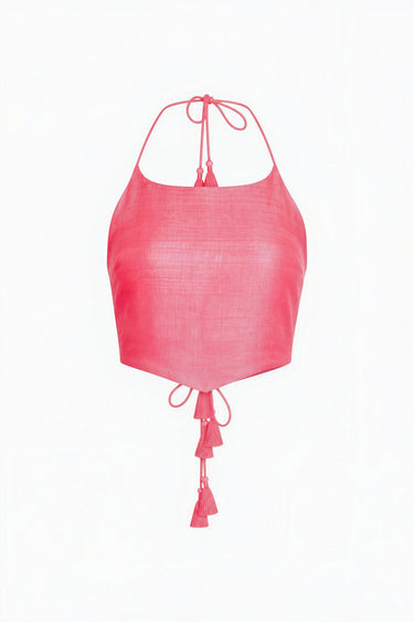 Reed Tie Top | Silk Dupioni Coniglio Palm Beach