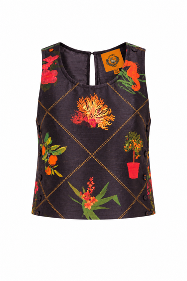 Palmo Tank | Silk Dupioni