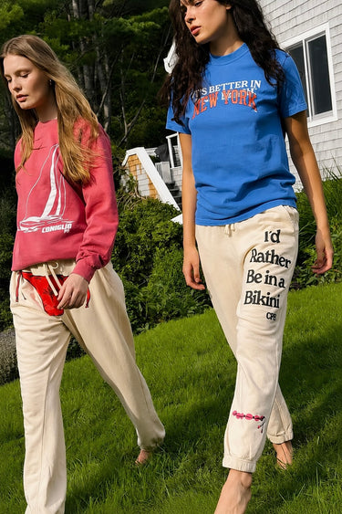 I'd Rather Be in a Bikini Sweatpants | Cotton Jersey
